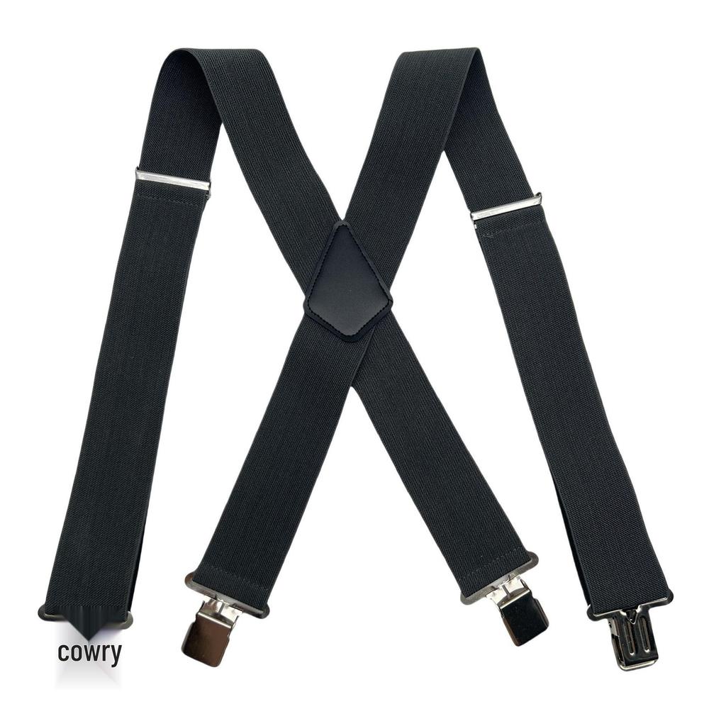 Pánske klipy na traky typu X 5 cm - Elastické traky na nohavice k obleku