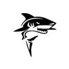 Shark Cartoon Car Stickers: Decorative Bumper & Window Decals