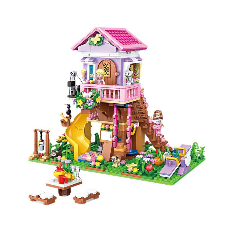 Princess Castle Treehouse Building Blocks - Compatible with Lego, Perfect for Girls