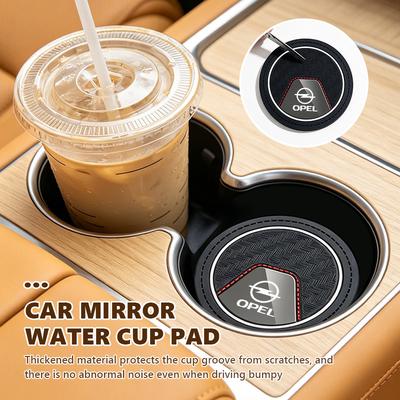 Car Coaster Anti Slip Mat Accessorie Auto Water Bottle Cup Holder Pad For Insignia Astra G J F K Vectra C H Corsa C B D