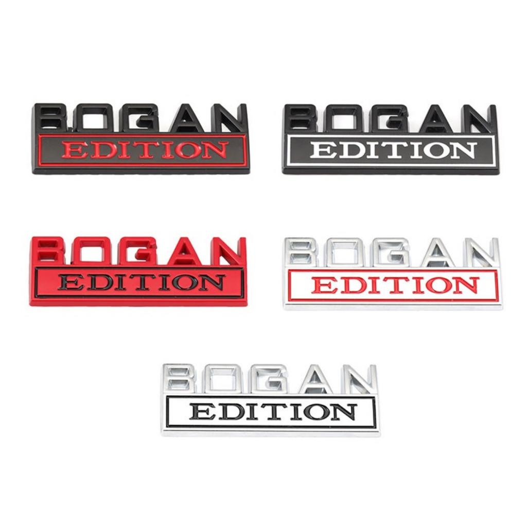 1Pc 3D Metal Bogan Edition Logo Car Front Grille Badge Side Fender Rear Trunk Emblem Sticker Decal