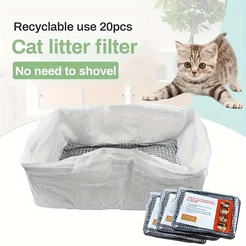 10 Pieces of No-Shovel Disposable Cat Litter Bags - Fast, Convenient and Sanitary