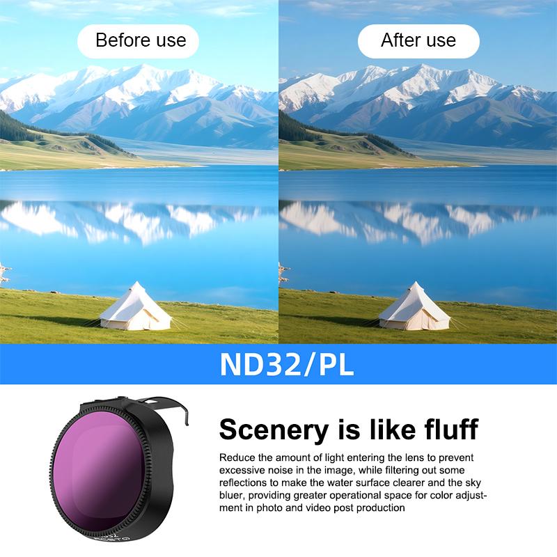 Kit de filtres pour objectif de drone pour Neo2 Filtre ND Kit Filtre ND8 ND16 ND32 Filtre CPL UV Filtre anti-reflets pour caméra Accessoires de drone