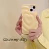 Korea Cute Pink Love Heart Folds Glossy Phone Case For Iphone 14 13 12 11 Pro Max X Xs Xr Lovely Y2k støtsikkert mykt deksel Funda