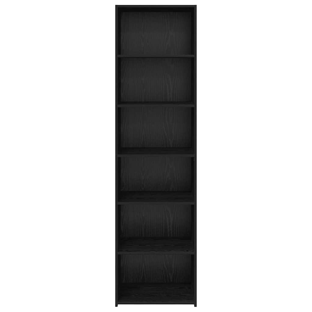 Cabinet in Black Oak Look 50 x 41 x 185 cm Particleboard