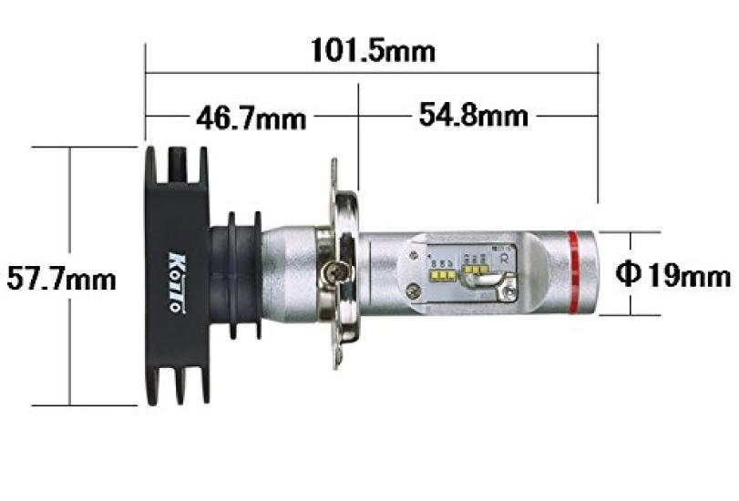 KOITO Manufacturing LED Replacement Bulb for LED White Beam 12V H4 with Lighting Vehicle Inspection Replacement W314KWT (Koito Co., Ltd.) Headlamps,