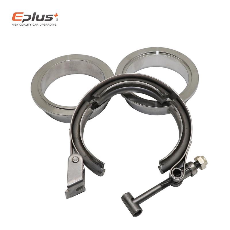Universal Car 304 Stainless Steel Quick Release V Band Clamp Turbo Exhaust Pipe Vband Clamp Male Female Flange V Clamp Kit
