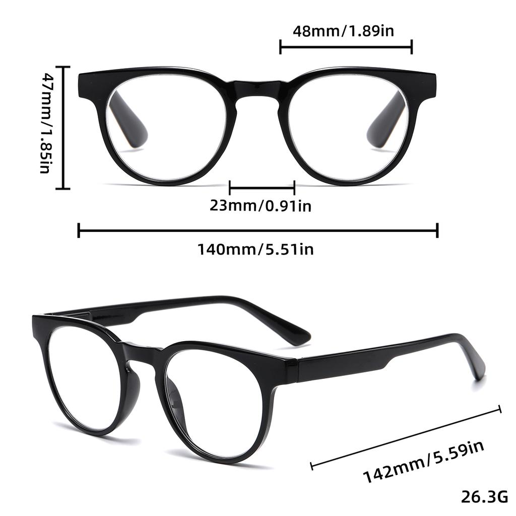 Retro Small Round Frame Anti-blue Light Reading Glasses Fashionable Unique And Stylish Perfect For Reading For Women 2315