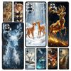 Cartoon Animal Deer Phone Case Cover for Redmi 14C 10C Note 15 14 13 12 10 11 K40 Pro Plus 5G Shockproof Soft TPU Shell Fundas