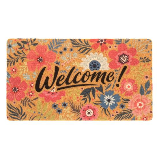 Χαλάκι δαπέδου καλωσορίσματος με αντιολισθητικό πίσω μέρος, ανθεκτικό στη φθορά, εξαιρετικά απορροφητικό, Διακόσμηση χαλιού πόρτας εισόδου στο σπίτι