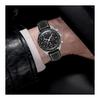 Watch Strap Leather Smart Watch Strap Watch Band Genuine Leather Strap 20mm 22mm 24mm Waterproof Silver Black Buckle Leather with Tools Quick Release