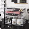 Clear Acrylic Skincare and Nail Polish Desktop Drawer Organizer