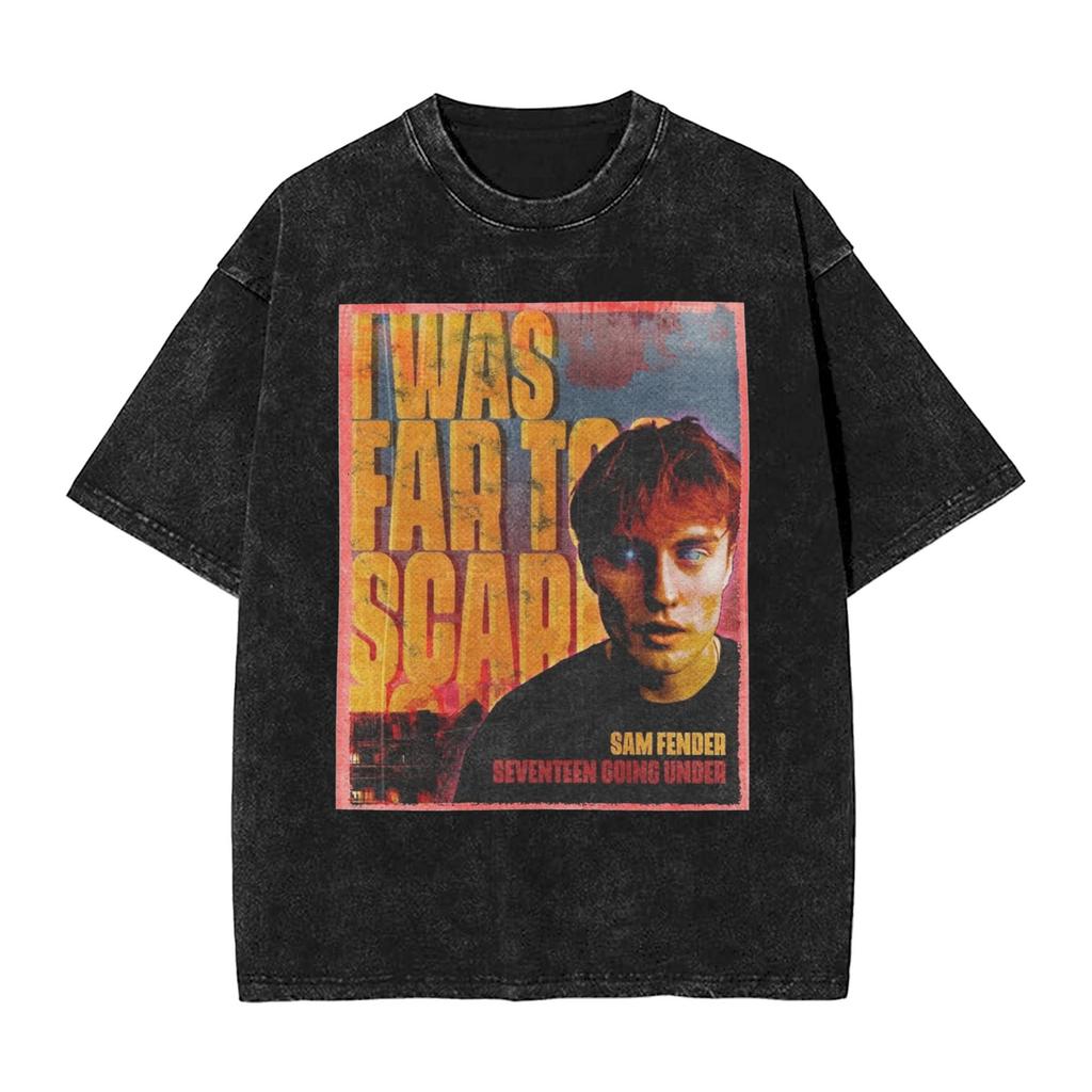 Herren Sam Fenders T-Shirts Kleidung Sommer Y2K Lustiges Kurzarm-T-Shirt Rundhals Freizeit Print T-Shirt Großhandel