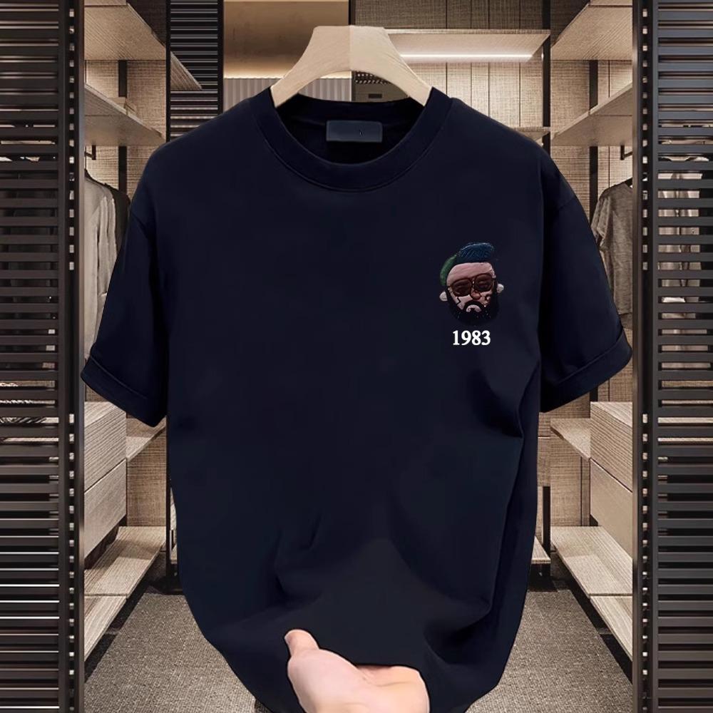 

Парные хлопковые футболки с коротким рукавом, черные, белые, дышащие, удобные, мягкие, повседневные, спортивные S