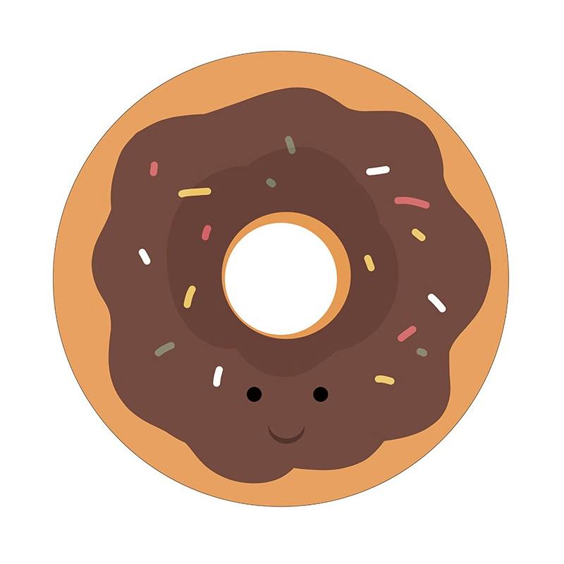 Kawaii Donut-Shaped Diatomite Coaster - Absorbent Cup Mat for Office Desk, Heat Resistant Table Protector for Mugs & Glasses