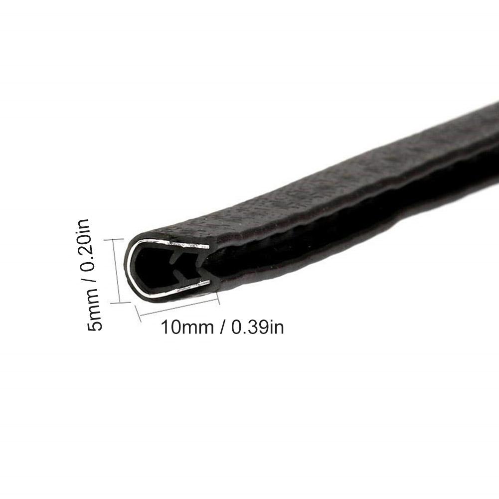 5M/10M Car Door Anti Collision Strip With Steel Disc Bumper Trim Edge Scratch Protector Strip Sealing Guard Styling Car