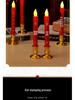 LED Simulation Fortune Candle Light: Plug-in & Battery-powered, Everlasting Swinging Candlestick for Household and Cross-border Use