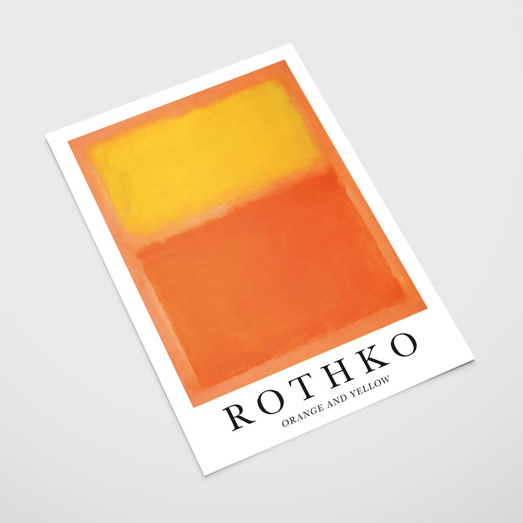 Poster Picture Rothko Orange and Yellow