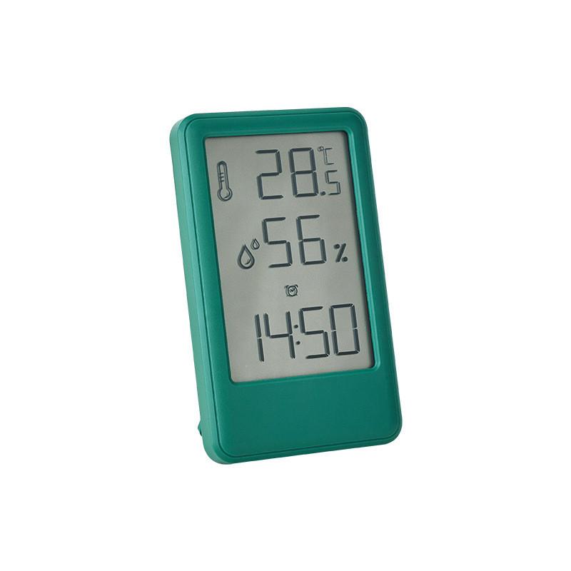Minimalist Temperature Humidity Alarm Clock With Large Lcd Display For Bedroom Decor