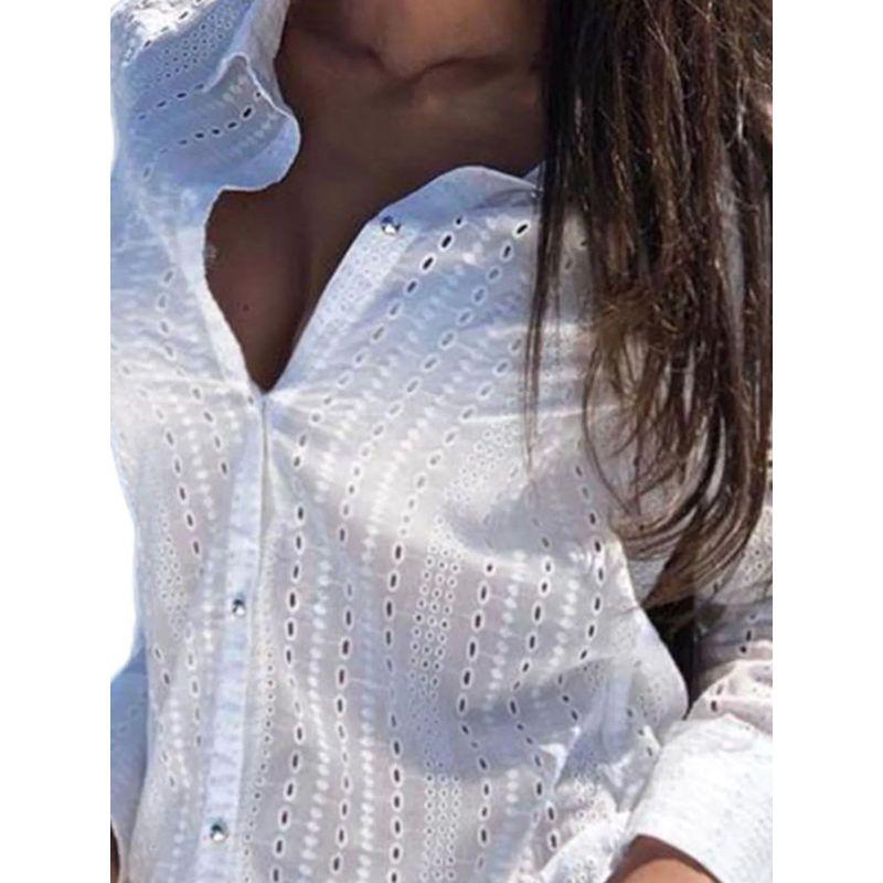 Lace Button Shirt Loose Shorts Set Lace Button Shirt Loose Shorts Suit