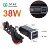 PD3.0 Type-C & USB QC3.0 Car Quick Fast Charger Dual Port Phone Power Socket Quick Charge Mobile Phone Accessories For Toyota