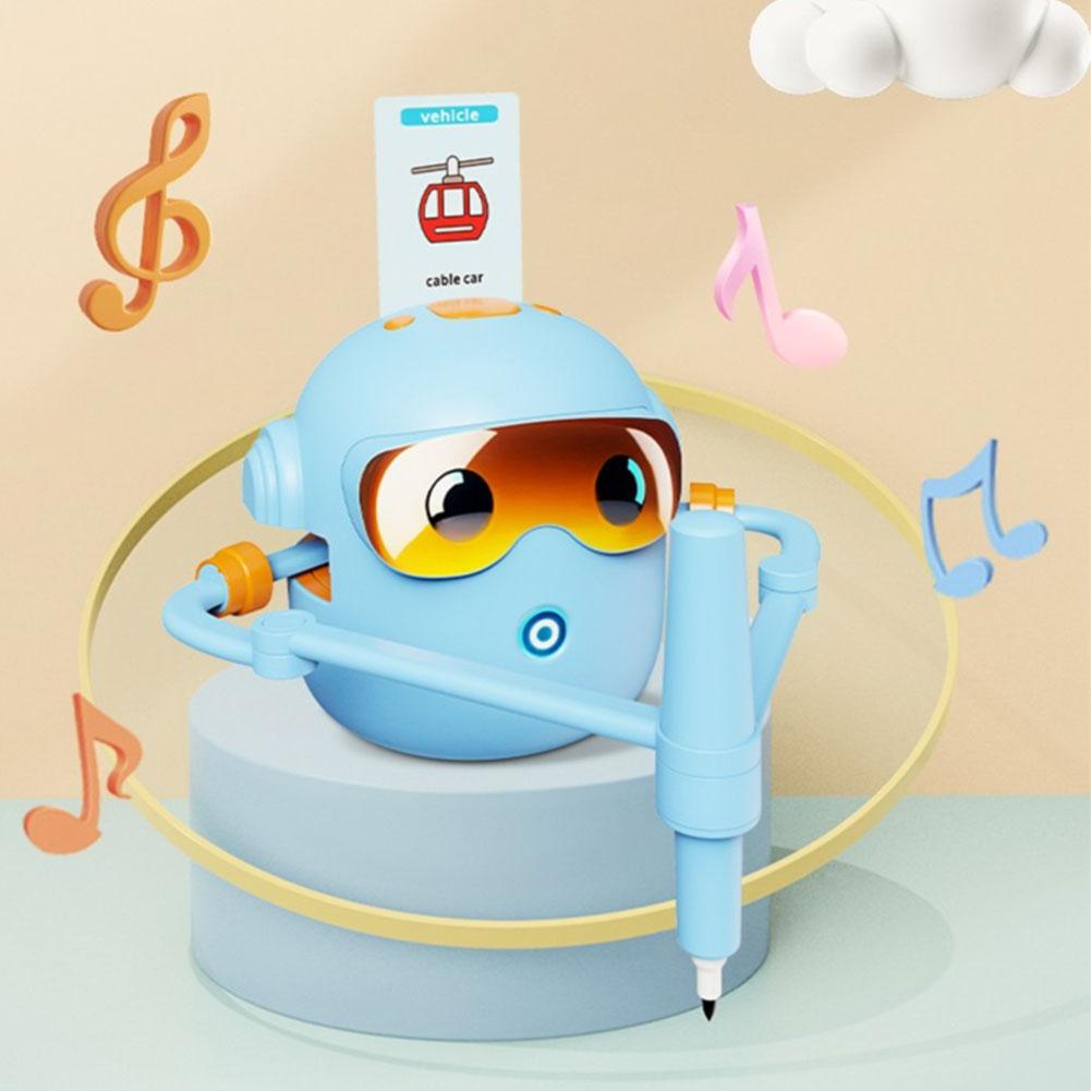 Interactive Educational Drawing Robot Preschool Learning Activities with 100 Cards for 4 5 6 7 8 9 Years Old Kids Boys and Girls
