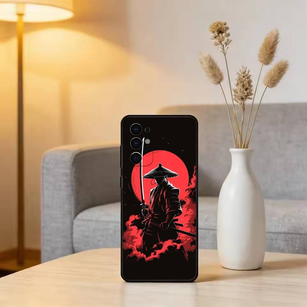 

J-Japanese Bushido S-Samurai Phone Case For Samsung S25,S24,S21,S22,S23,S30,Ultra,S20,Plus,Fe,Soft Silicone Black Cover Samsung S20fe