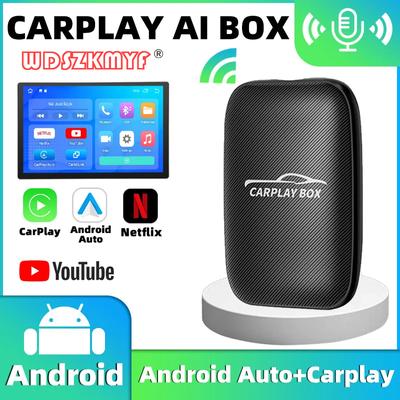 Universal Closed 4 In 1 Wired To Wireless Android Auto CarPlay Adapter Tv Box Car Streaming BoxCar Accessories Plug and Play