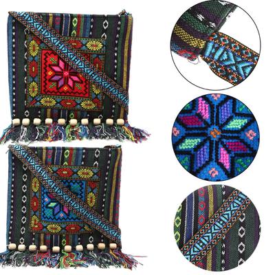 Unique Vintage Ethnic Shoulder Bag Embroidery Boho Hippie Tassel Tote Messenger