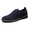 Fashion Men Oxford Shoes Suede Leather Men Shoes Oxford Casual Classic Business Comfortable Footwear Dress Large Size 39-48 Flats