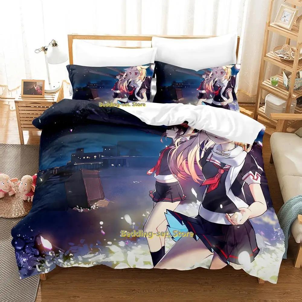 Kantai Collection Anime Bedding Set Single Twin Full Queen King Size Duvet Cover for Adult Kid Bedroom