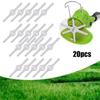 20PCS Lames de Coupe en Plastique Lames de Tondeuse à Gazon Pour Outil de Coupe-herbe Électrique Sans Fil de Jardin Pièces de Rechange
