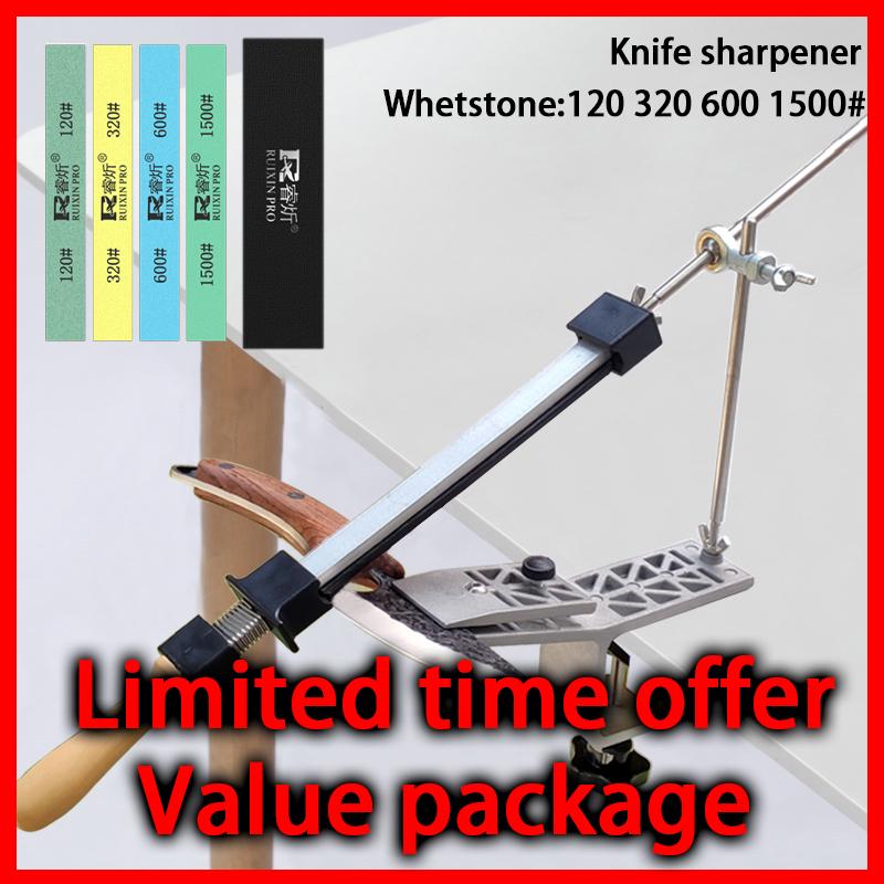 Fixed Knife Sharpener Professional Angle Sharpening Stone Kitchen Whetstone Grinding System Honing Diamond Grinder Woodwork Tool