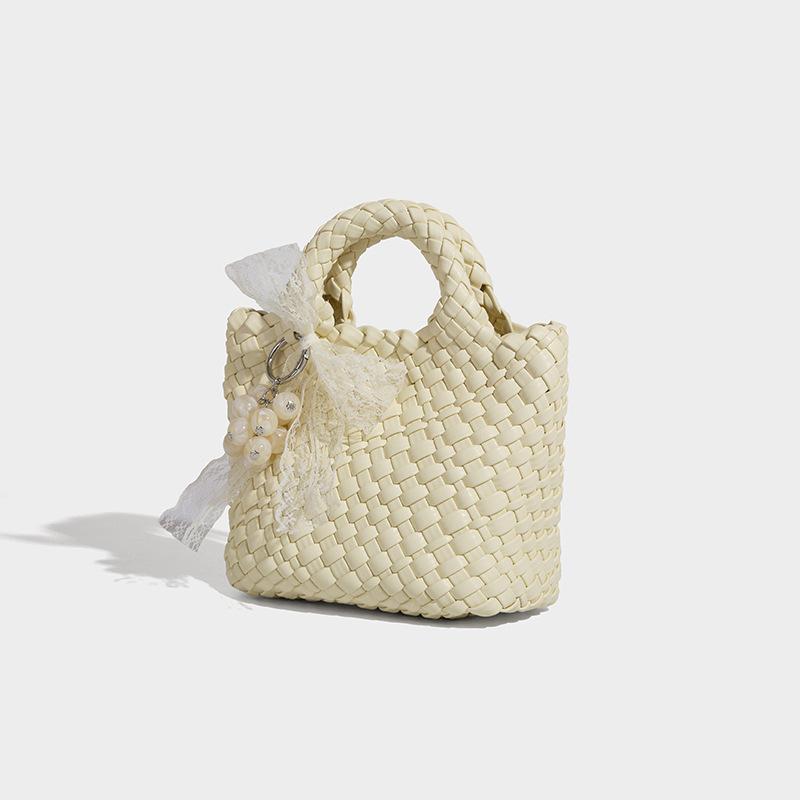 

Сумка женская 2025 новая модная плетеная сумка ручной работы высокого класса в стиле легкой роскоши, универсальная, портативная, на плечо, мессенджер