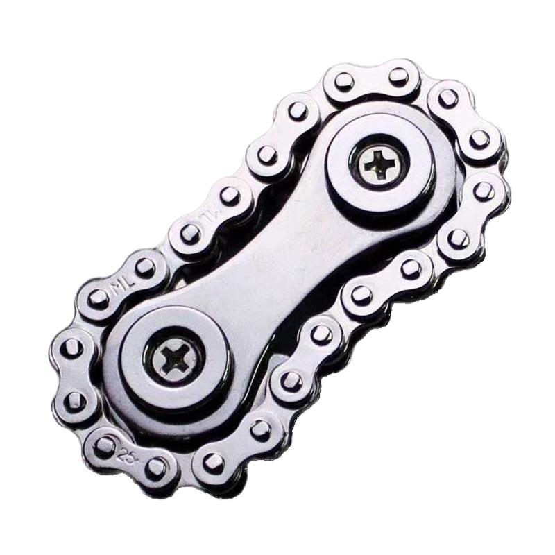 Steering Wheel Fingertip Gyroscope Sprockets EDC Chains Toy Roadbike Swivel