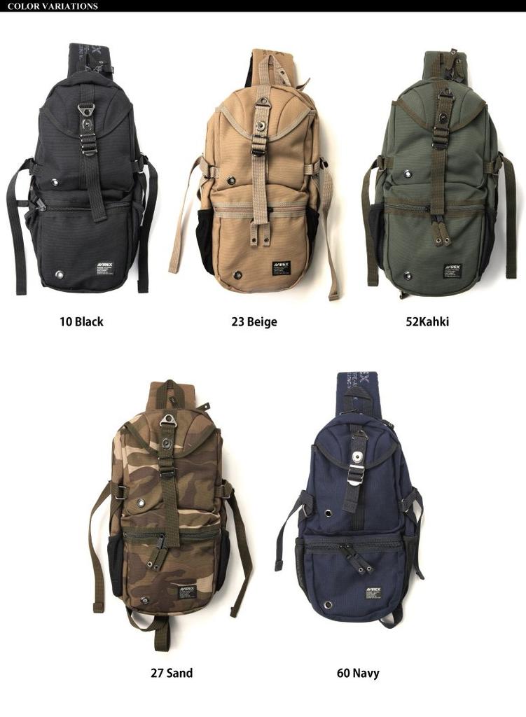 AVIREX Eagle Body Bag F 10 Black Avx305l