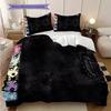 Monster High Fashion Fantasy Bedding (1 * duvet cover + 2 * pillowcase, without core) 2D Flat Soft and comfortable Christmas birthday gift