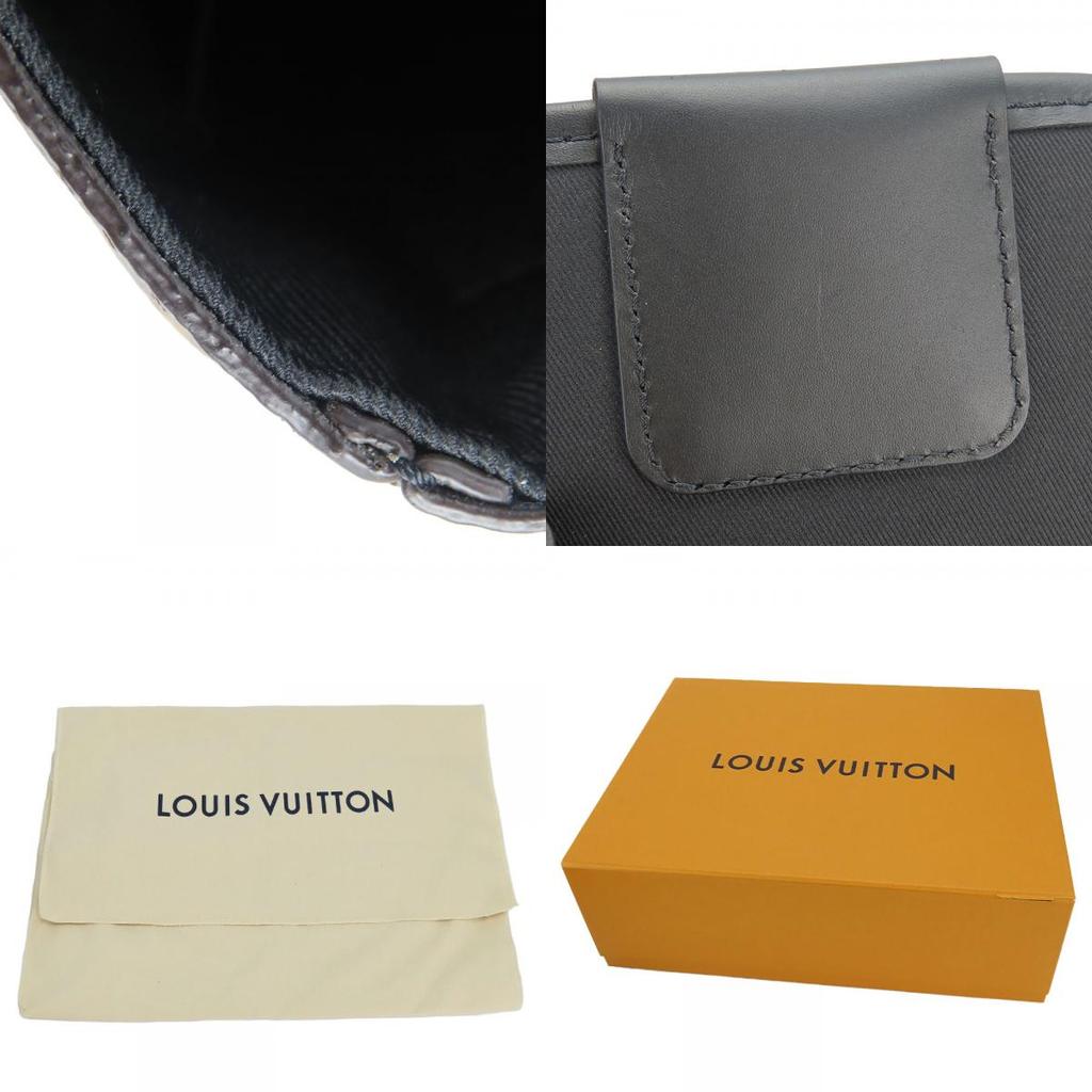 Used LOUIS VUITTON Shoulder Bag Archie Messenger M46442 Monogram Macacer Brown Black Diagonally Hung