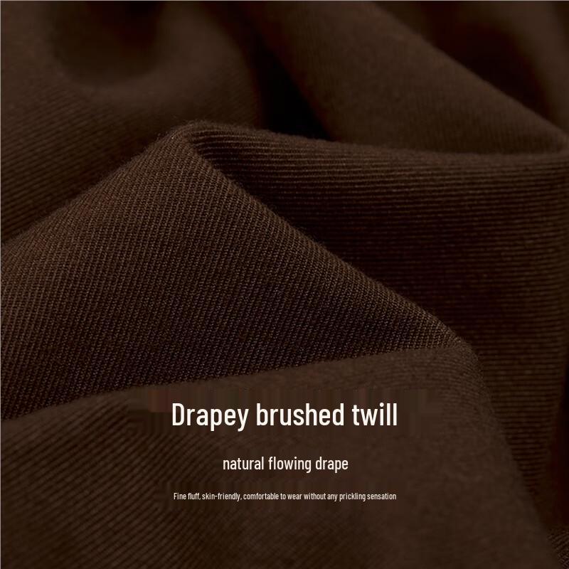 Giordano Women's Brushed Mid-Waist Wide-Leg Cropped Pants