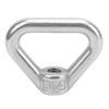 6 Pcs Silver Lifting Eye Nut Triangle Ring Nut for Rope Fitting, Lifting and Rigging