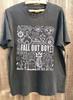 Camiseta Unisex de Carbón con Letras de Concierto Vintage de Fall Out Boy Camisetas Gráficas Harajuku