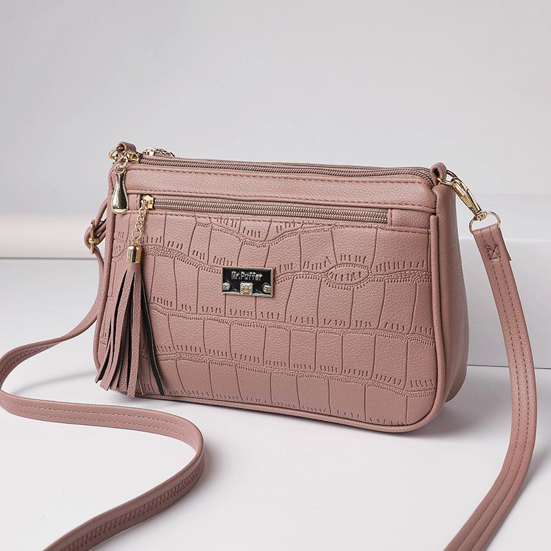 Spring Bag Versatile Large Capacity Women's Crossbody Bag Temperament Mother Bag Crocodile Pattern Small Square Bag