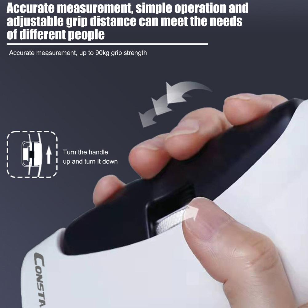 Electronic Grip Power Trainer Auto Capturing LED Display Digital Grip Strength Hand Dynamometer for Injury Recovery
