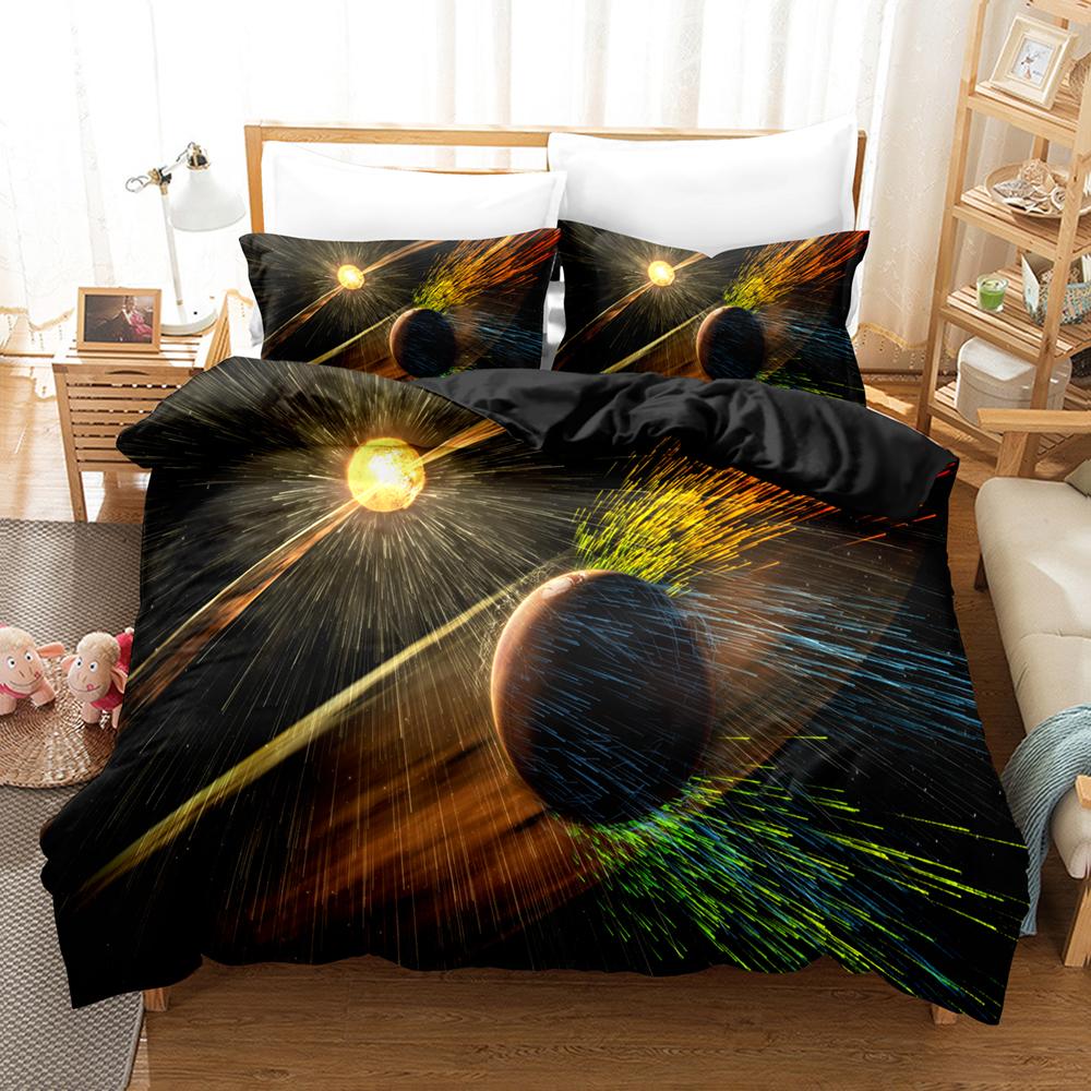 3D Planet Bedding Sets Duvet Cover Set With Pillowcase Twin Full Queen King Bedclothes Bed Linen