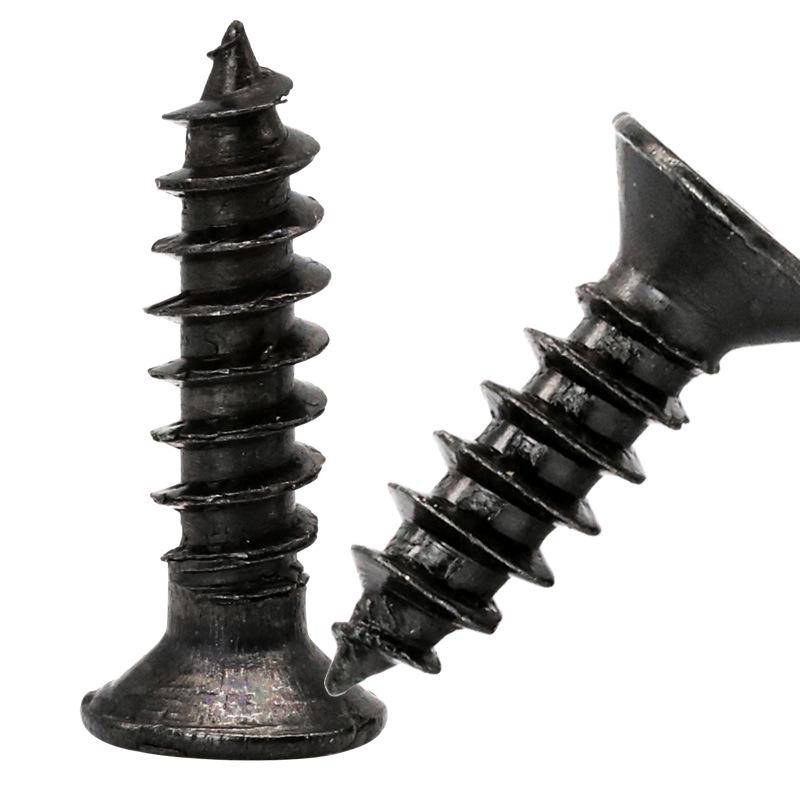 KA Black Cross Countersunk Flat Head Self-Tapping Screws M2-M6