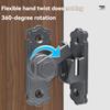 90 Degree Flip Lock, Home Thickened Aluminum Alloy Flip Latch - Sliding Barn Door Safety Lock, Main Door Bolt, No Power Required