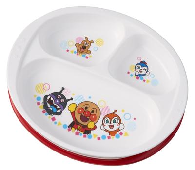 Anpanman Training Lunch Practicing Spoons and Boiling Sterilization Shape That Is Difficult To Turn 12 Months and Up Plate/For forks/Microwave,