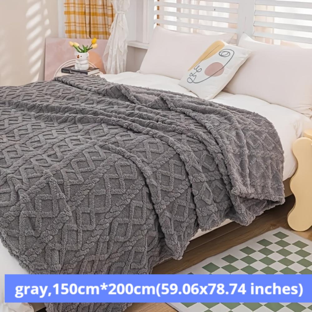 Jacquard Taft Fleece Blanket Coral Fleece Blanket Sofa Blanket Office Blanket Cross-border Blanket Pet Blanket