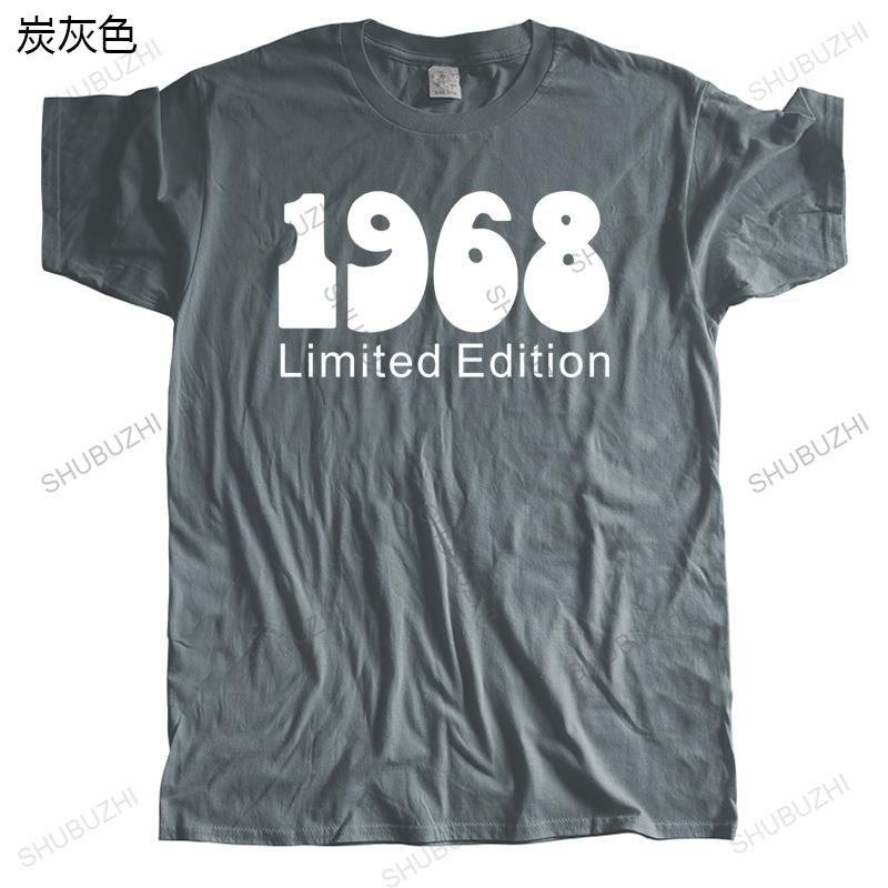 mens brand tshirt short sleeve male gift tops 1968 Limited Edition unisex t-shirt teenagers for him plus size teeshirt