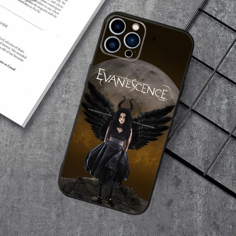 Evanescence Amy Lee  Phone Case For Apple iPhone 15,14,13,12,11,XS,XR,X,8,7,Pro,Max,Plus,mini Silicone Black Cover